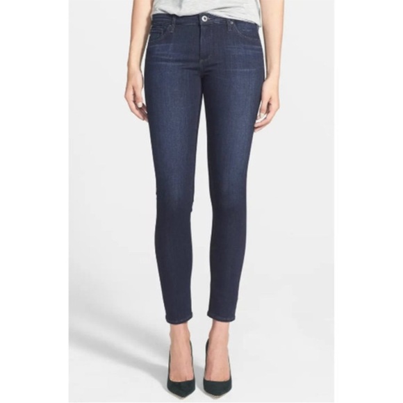 AG Adriano Goldschmied The Legging Ankle Jeans Dark Blue size 30 - Picture 1 of 14